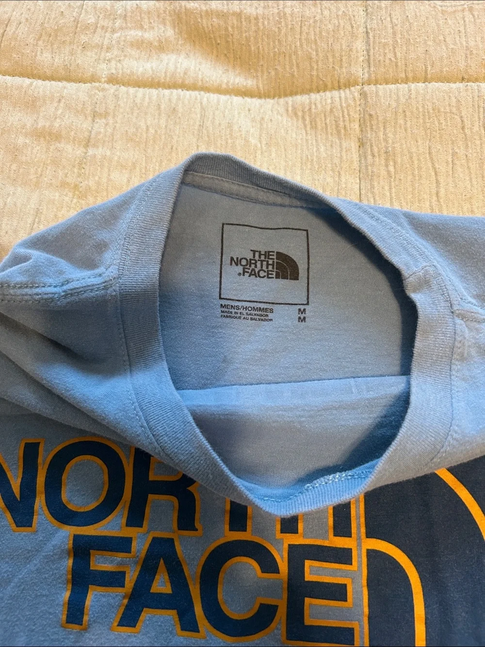 The North Face Light Blue Logo Short Sleeve Tee